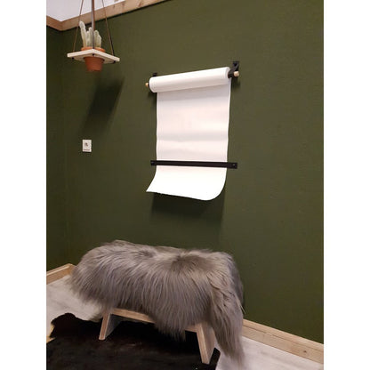 Tekenrol aan leren lussen