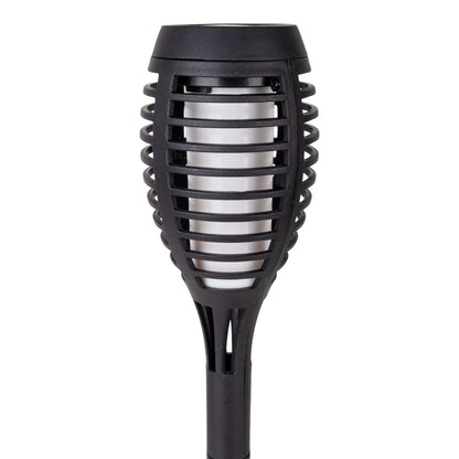 Tuinspots LED 5 stuks 45 cm grijs plastic