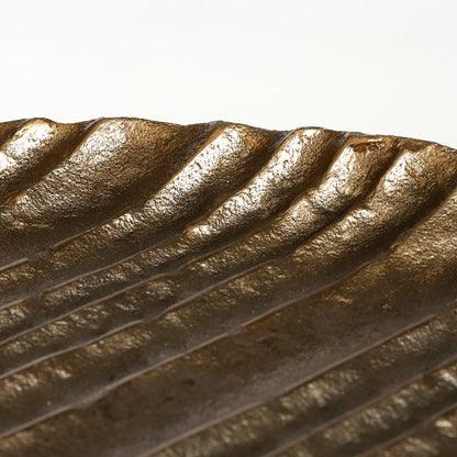 Decoratief bord 27 cm goud aluminium