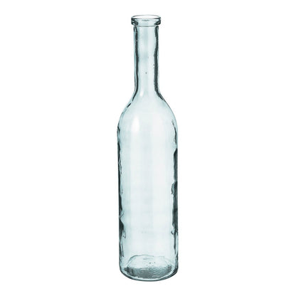 Rioja Fles Vaas - H75 x Ø18 cm - Gerecycled Glas - Transparant