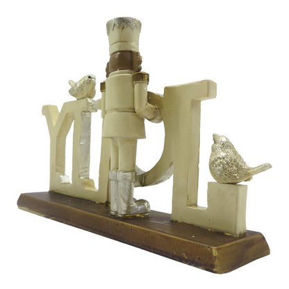 Nutcracker Figurine 18 cm Beige Plastic Christmas Decoration