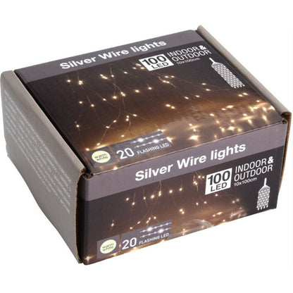 Cascadeverlichting Met Vuurvliegjeseffect - 100 Led - Warm Wit