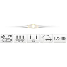 Cascadeverlichting Met Vuurvliegjeseffect  - 200 Led - Warm Wit