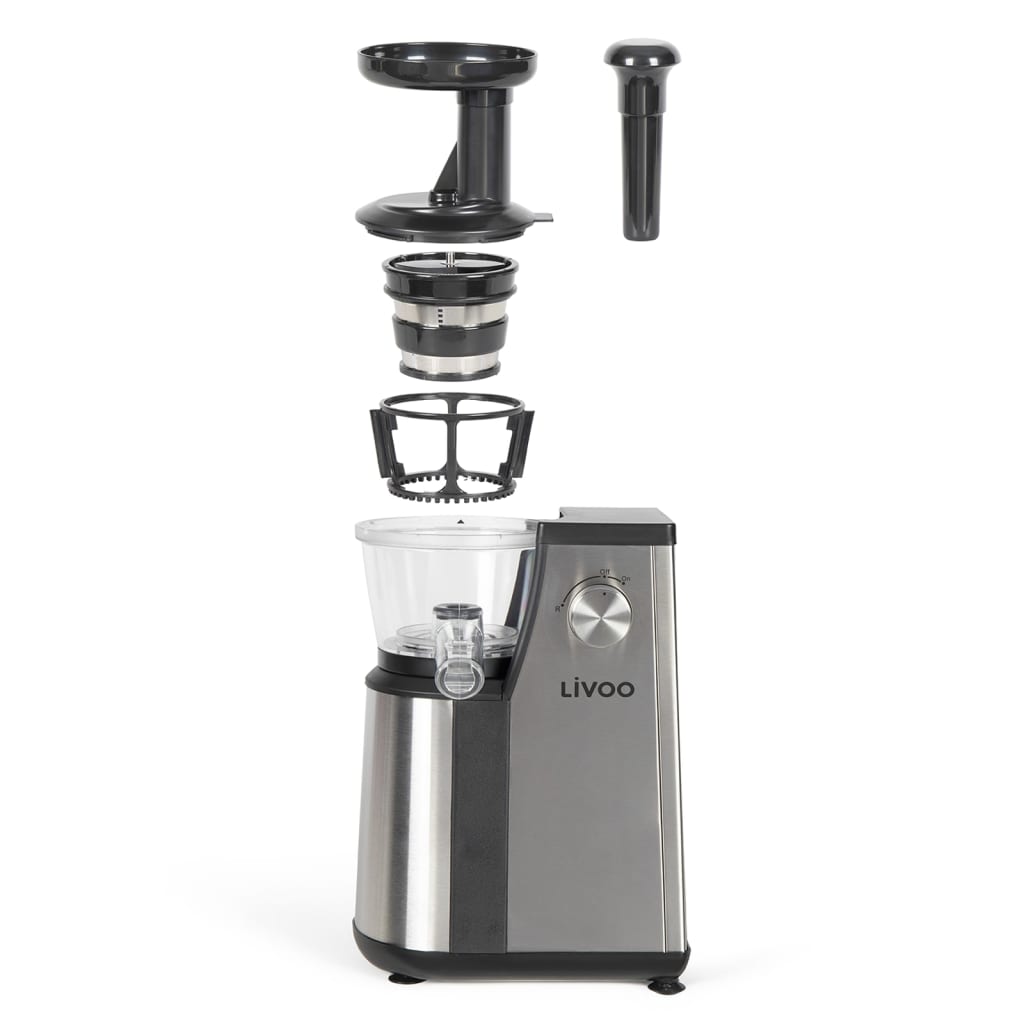 Livoo Slowjuicer Verticaal 1 L 400 W Grijs