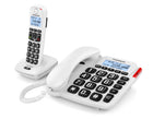 DECT telefoon met antwoordapparaat wit
