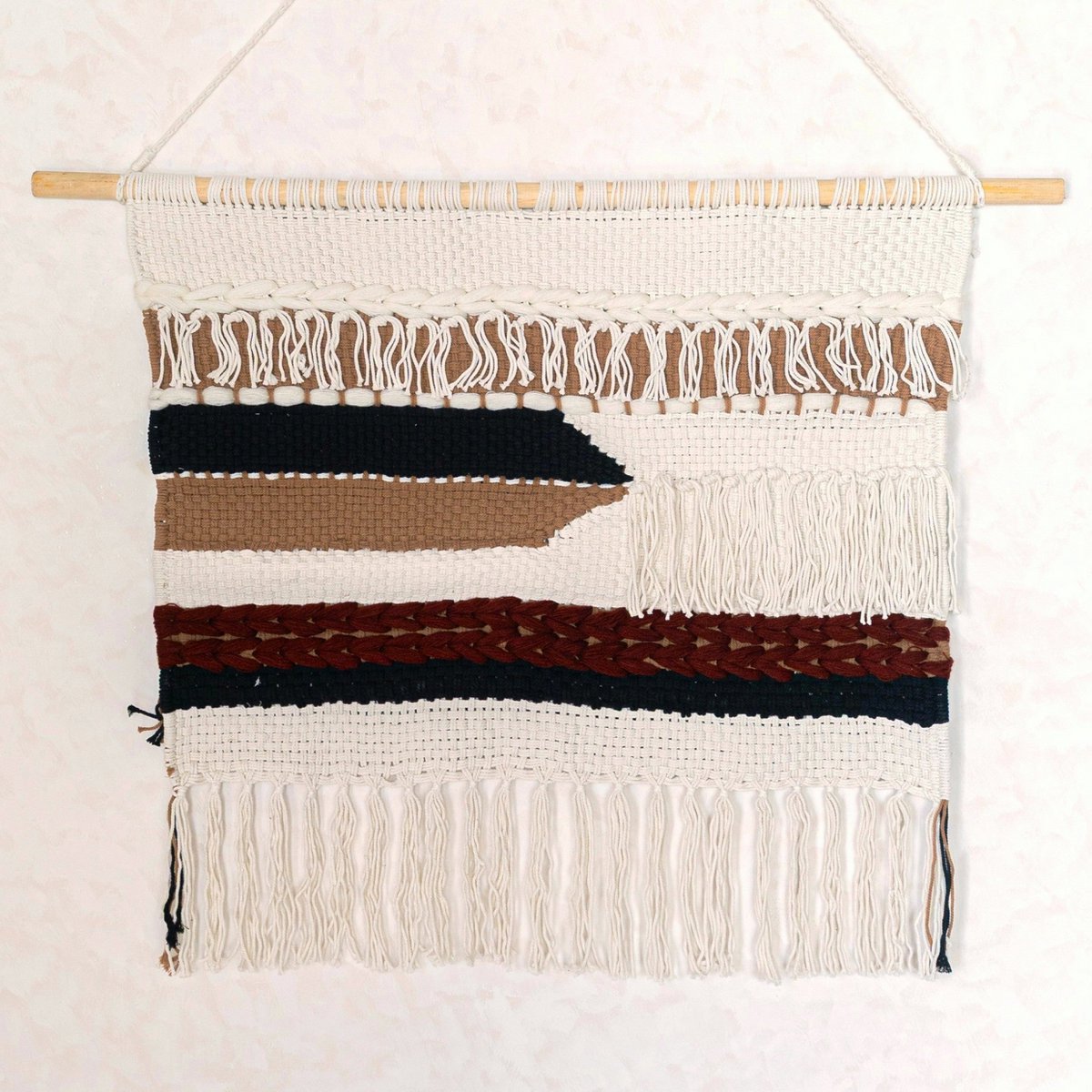 Grote Macrame Muurhangen Udara 120x95 Cm Boho Wanddecor