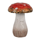 Paddenstoel decoratie 5x7 cm keramiek rood-wit