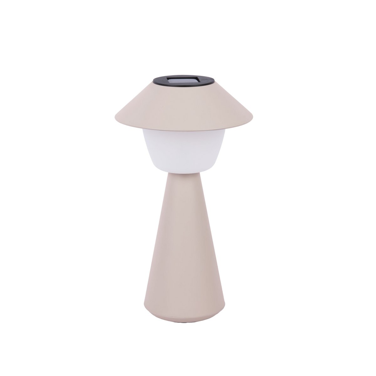 Tafellamp op zonne-energie 32 cm grijs plastic