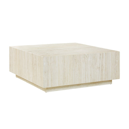 Salontafel travertin 90x90x35 cm beige