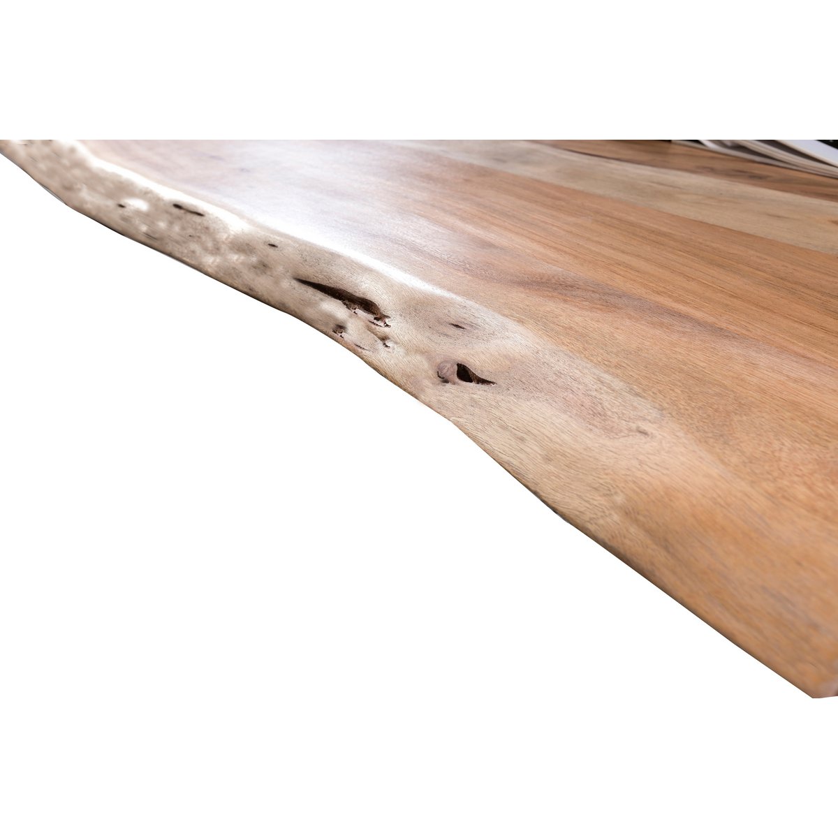 Table 160x85 cm, natural acacia, 36 mm