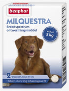 Beaphar Milquestra hond ontwormingstabletten 2 stuks