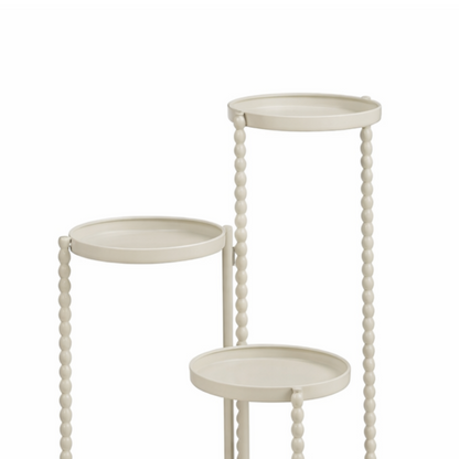 Plantenstandaard 40x40x70 cm gebroken wit ijzer