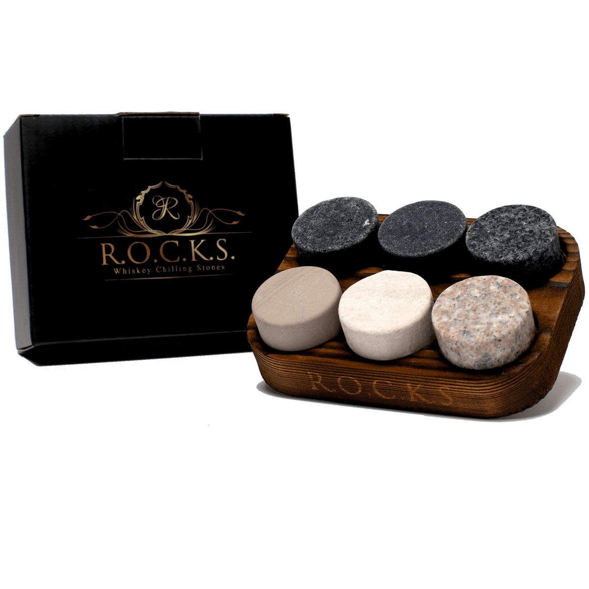 Whisky stenen 6 stuks graniet