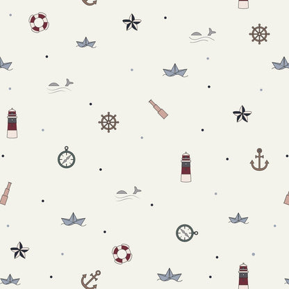 Baby bed linen GOTS (70x100 cm) - Little sailor