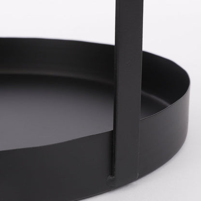 Etagère 25 cm diameter ijzer zwart