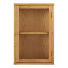 Zamora Wall Cabinet, oak/oak veneer/tempered glass, natural, 20x40x60 cm