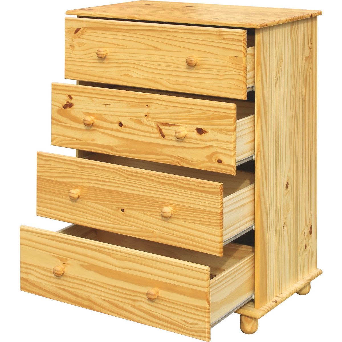 Dressoir massief grenenhout 80x43x102 cm bruin