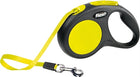 Flexi Retractable Leash New Classic Neon Tape Black / Yellow