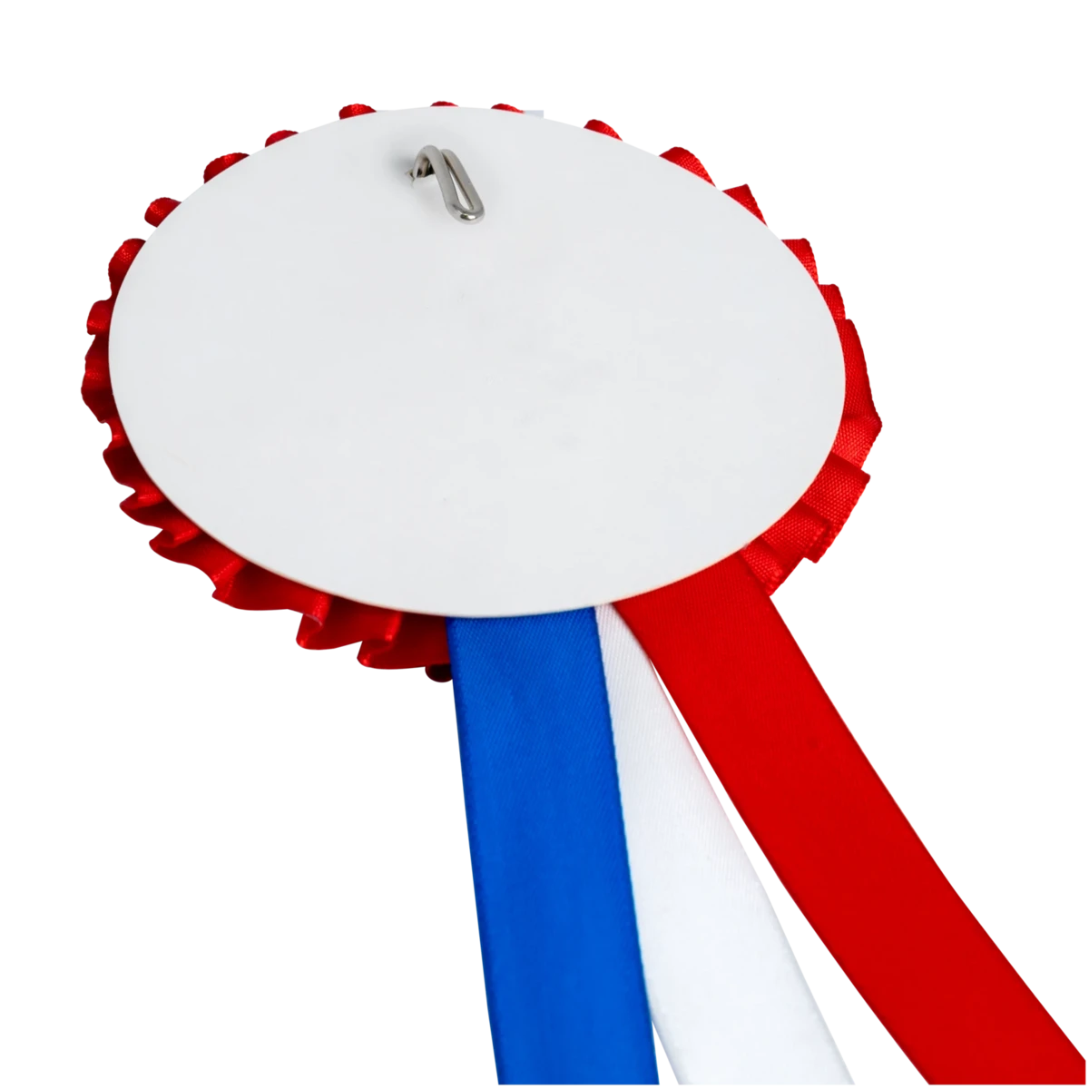 Hobbypaarden rozet driekleurig