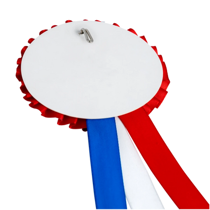 Hobbypaarden rozet driekleurig