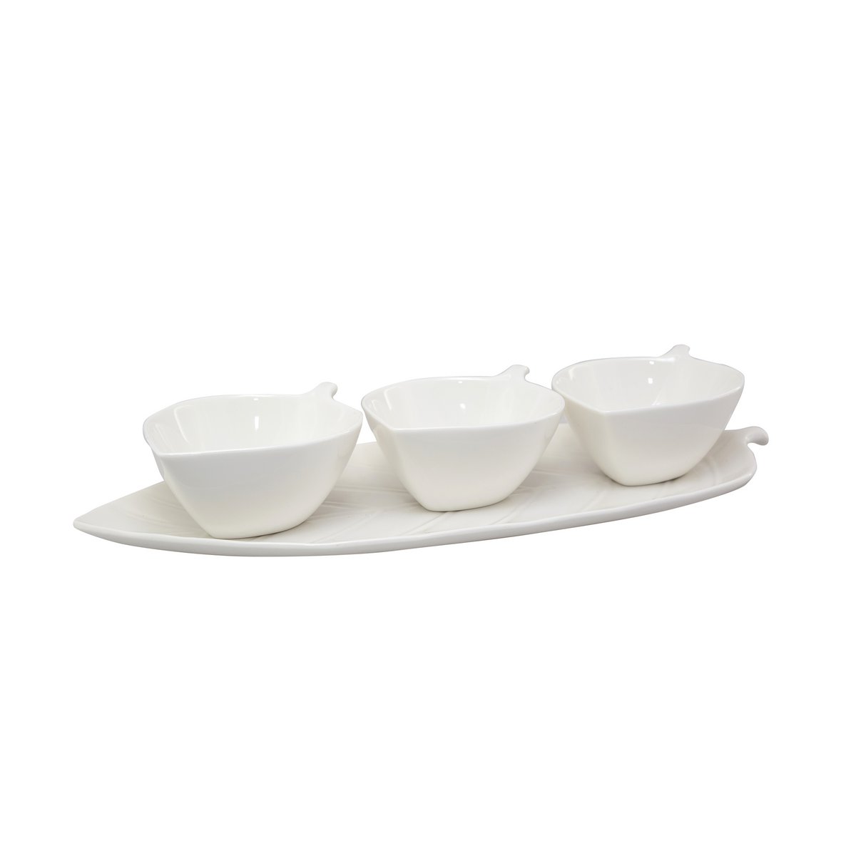 Aperitiefbekers set van 3 met plateau