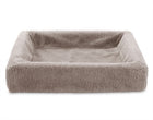 Hondenmand hoes fleece 60x50x12.5 cm taupe