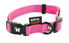 Honden Halsband nylon roze 20-30 cm