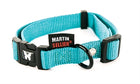 Martin Halsband verstelbaar nylon turquoise 20-30 cm