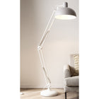 Vloerlamp wit verstelbaar 175 cm