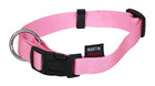 Honden halsband nylon roze 20-30 cm