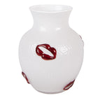 Vase Ø 13x16 cm White Glass