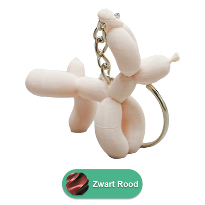 Sleutelhanger ballon hond plassend PLA