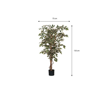 Kunstplant Ficus H150xØ75 cm groen
