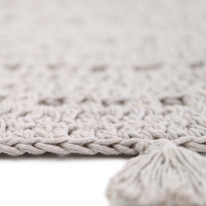 Kinderkleed rond 120 cm katoen pearl grey