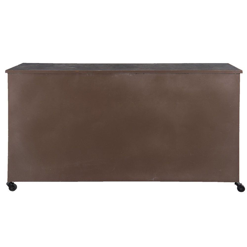 Chest of Drawers Brown, Iron 152x44x86 cm