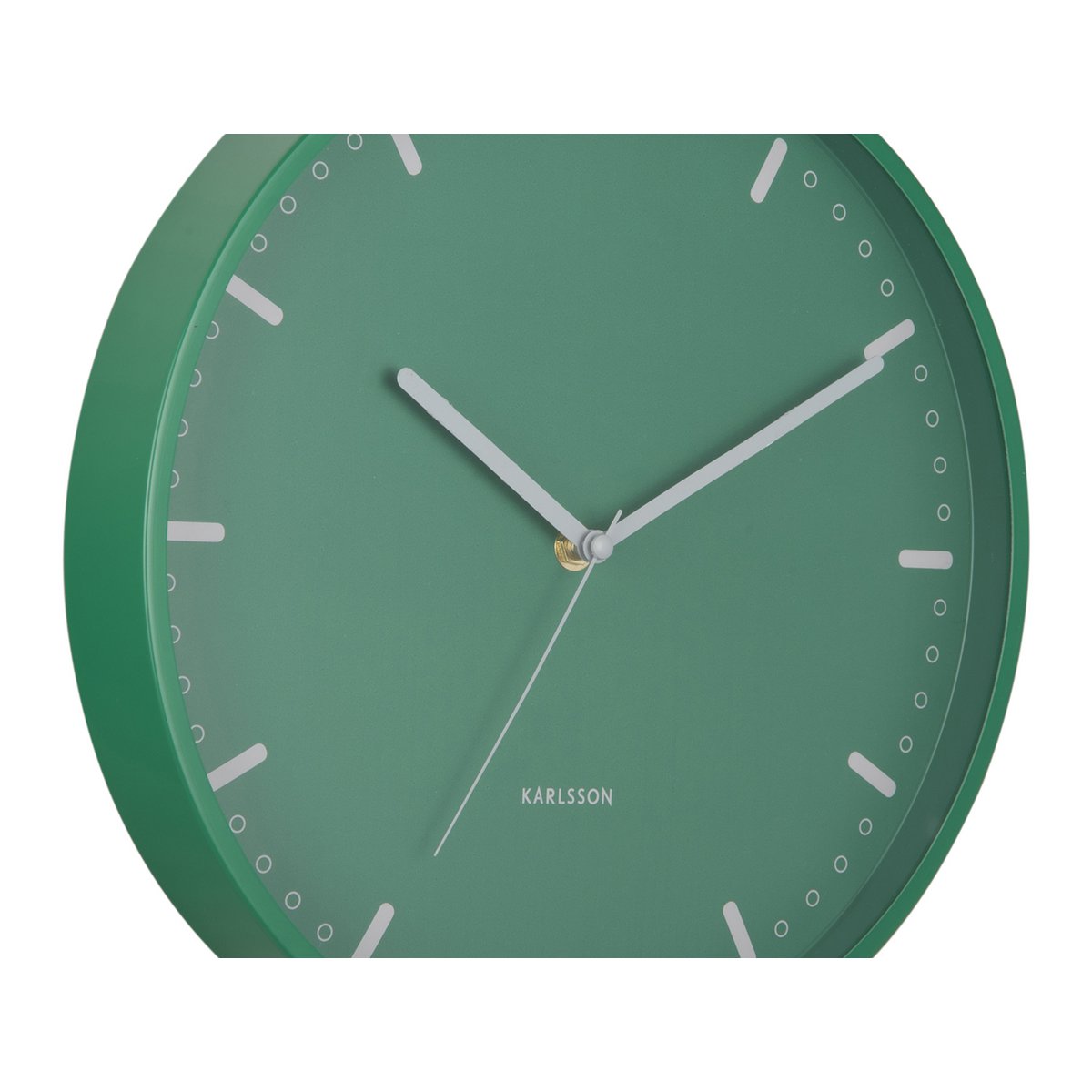 Wandklok Karlsson 30 cm groen aluminium