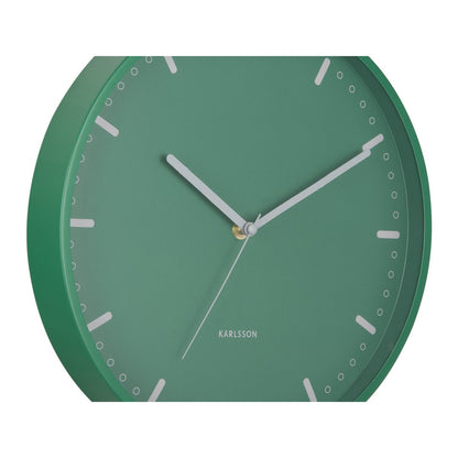 Wandklok Karlsson 30 cm groen aluminium