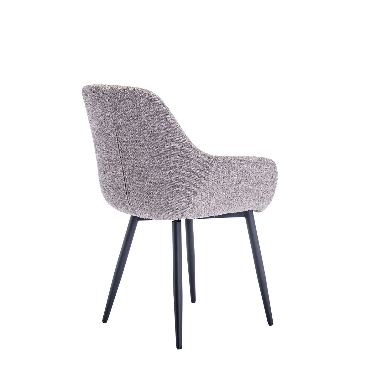 Fauteuil bouclé taupe set van 2