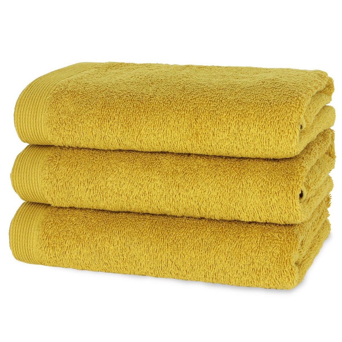 Como Handdoek 50 x 100 cm - Mosterd