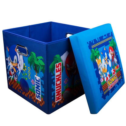 Klankkast blauw polyester 40x6.6x49 cm