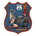 Tekstbord 30x35 cm ijzer blauw