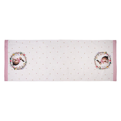 Tafelloper 50x140 cm Beige Katoen