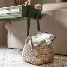 Storage Basket | Laundry Basket | Plant Pot MAJALENGKA (natural) made of banana fiber and seagrass (3 sizes)