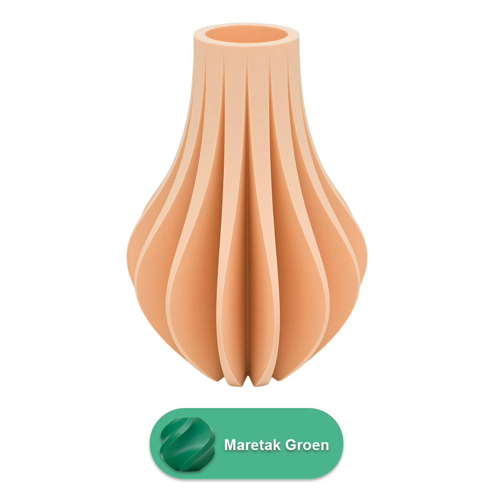 Aventa 3D vaas - 3D geprinte vaas - Duurzaam PLA - Geschikt voor kunstbloemen