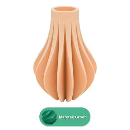 Aventa 3D vaas - 3D geprinte vaas - Duurzaam PLA - Geschikt voor kunstbloemen