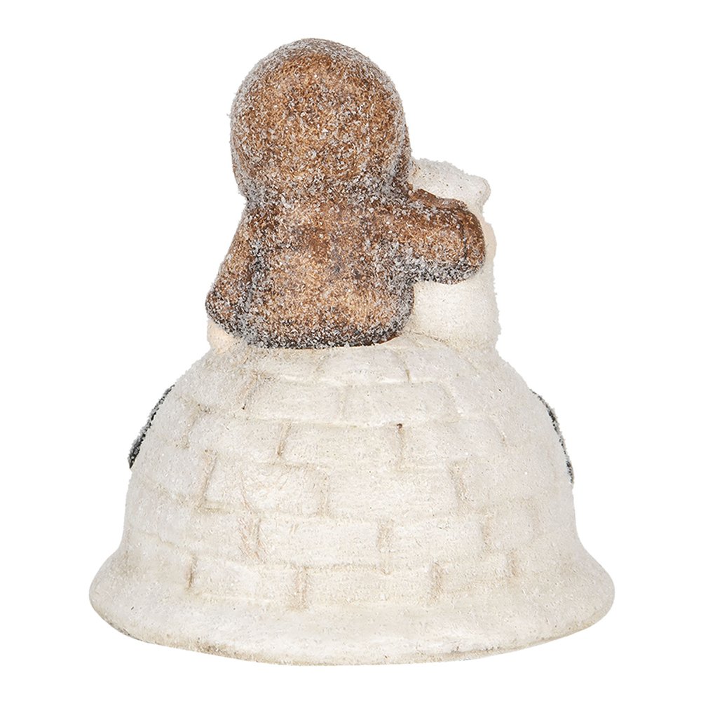 Beeld kind met beer 14x14x16 cm