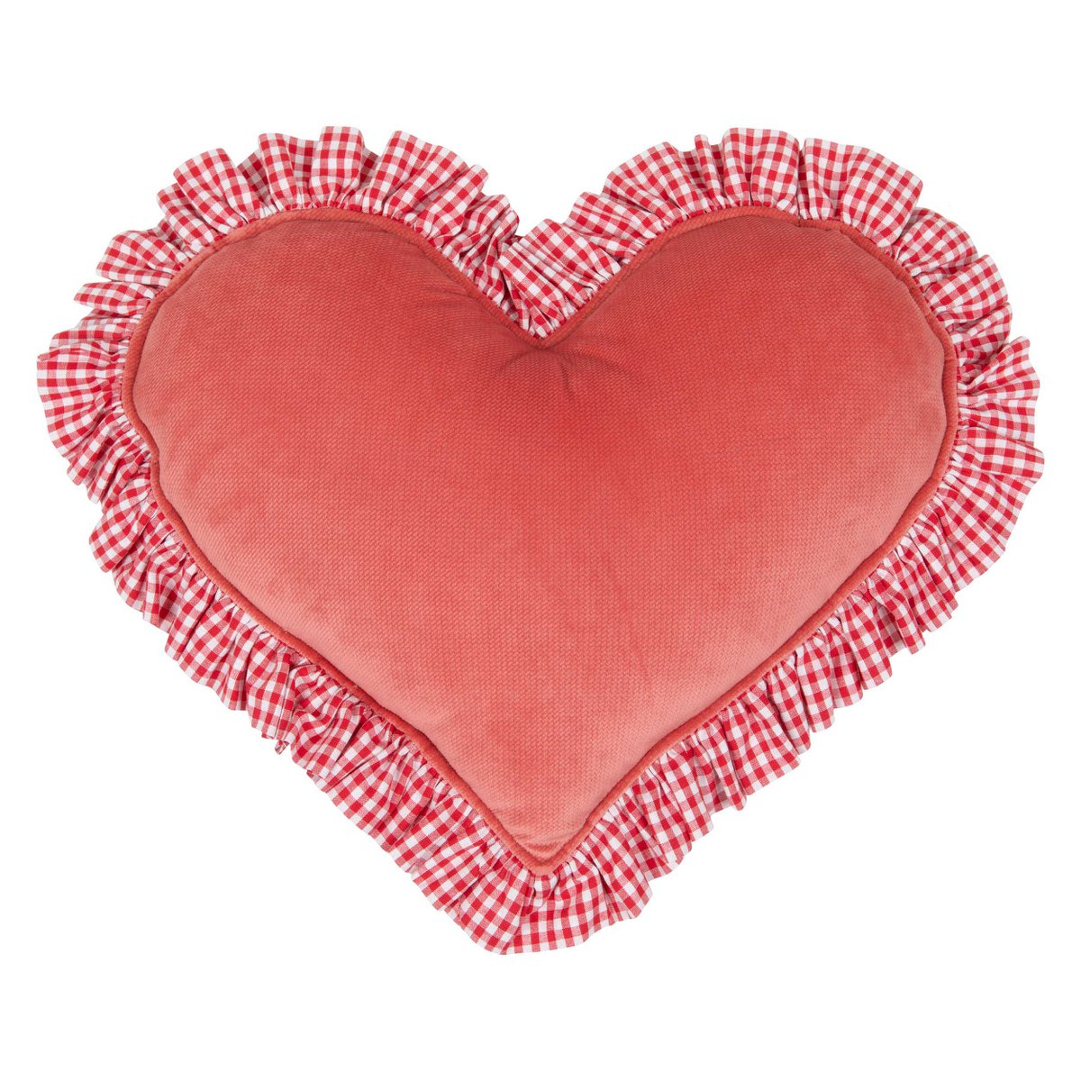 Hartkussen "Coral Interior" vakantie rood geschenk in hartvorm, romantisch kamer decor, stijlvol beddengoed, cadeau voor haar, rustieke kerstdecor (Kopia)