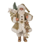Kerstman decoratie 17x10x27 cm wit goud