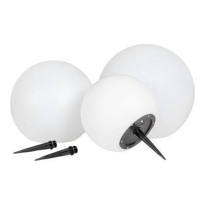 Lifton solar LED lampen set 3 stuks Ø20/25/30 cm wit PP