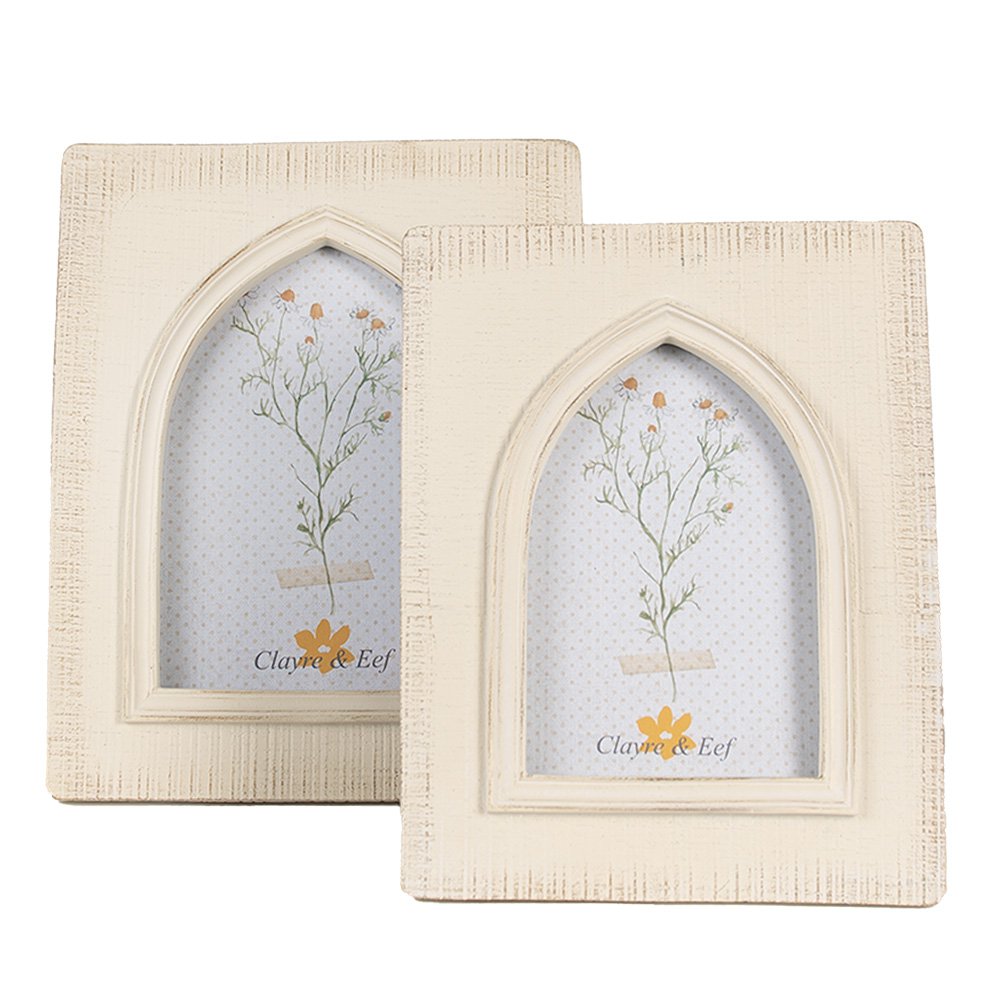 Fotolijst 13x18 cm beige polyresin